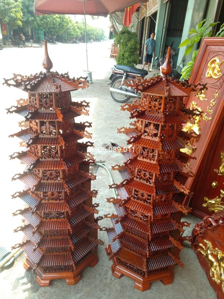 Đèn thờ tháp Văn Xương gỗ hương Đồng Kỵ cao cấp