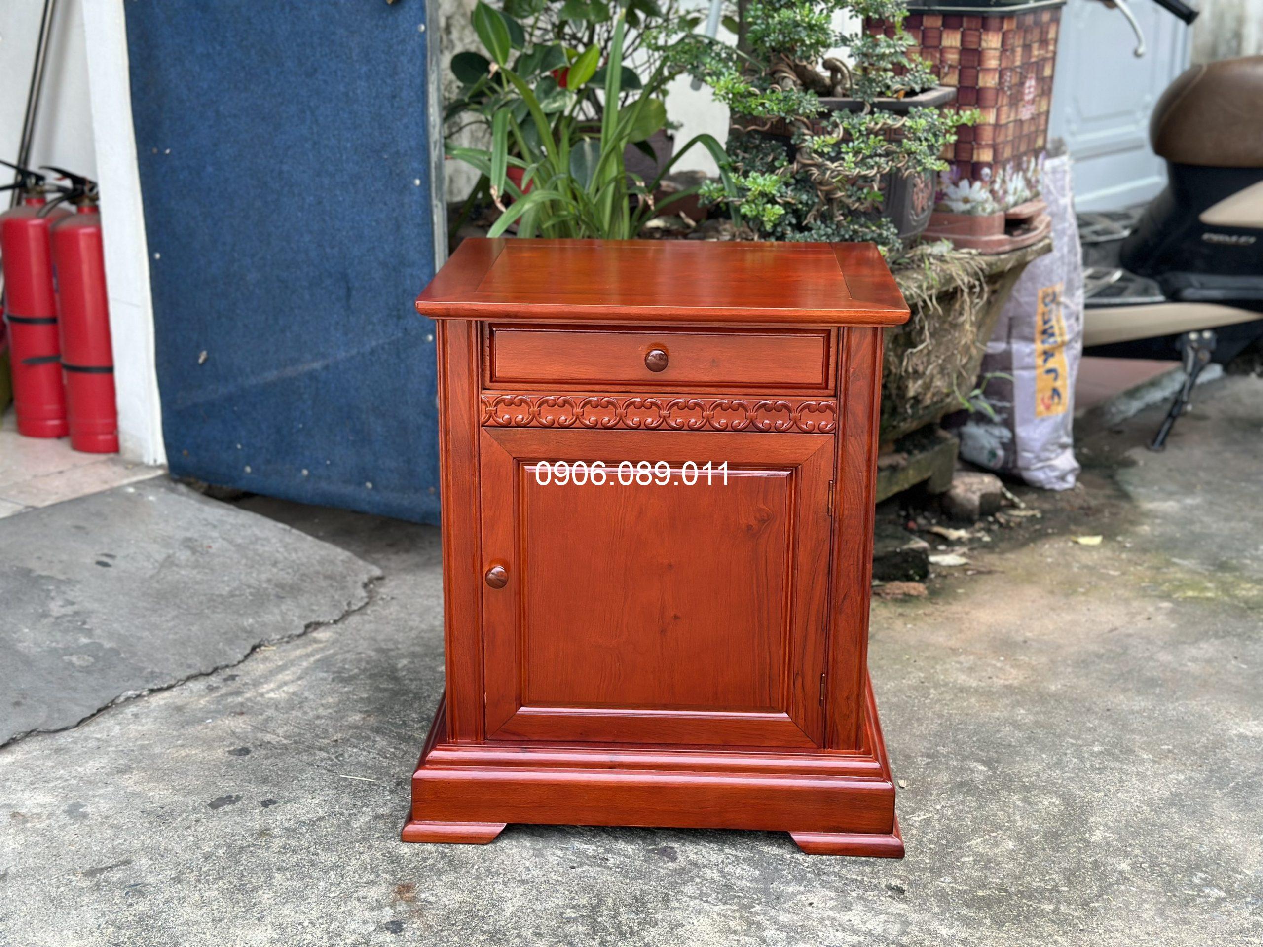 Tủ táp đơn giản gỗ hương Đồng Kỵ cao cấp 60cm