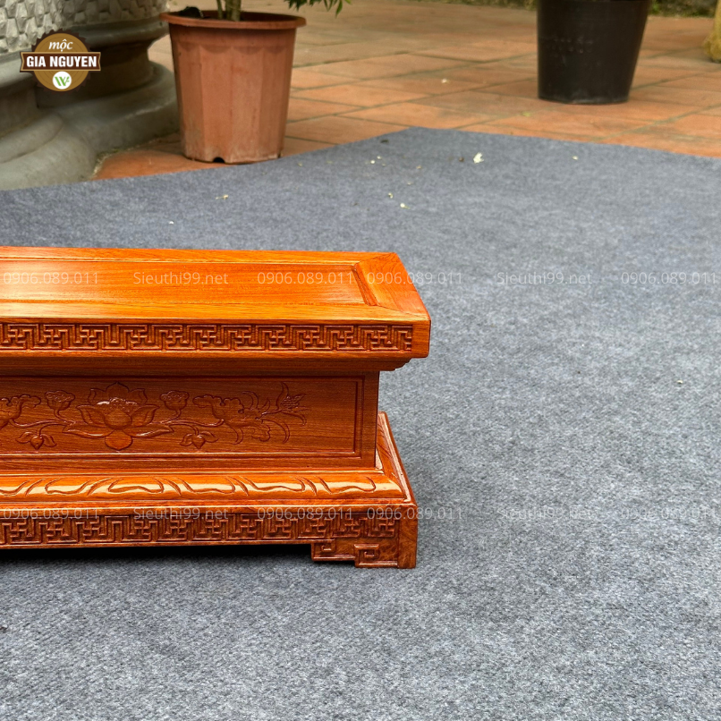 Đôn Chữ Nhật Gỗ Hương