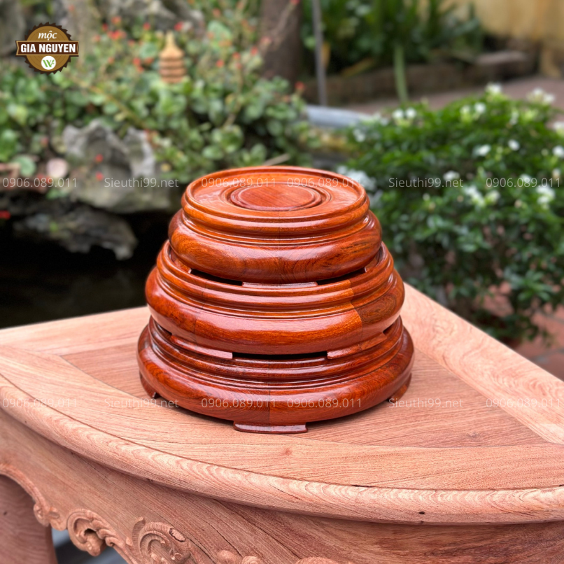 Kỷ tròn gỗ hương nhiều kích thước