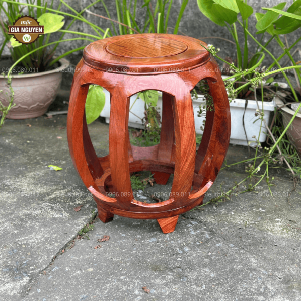 Đôn Trống Gỗ Hương H681