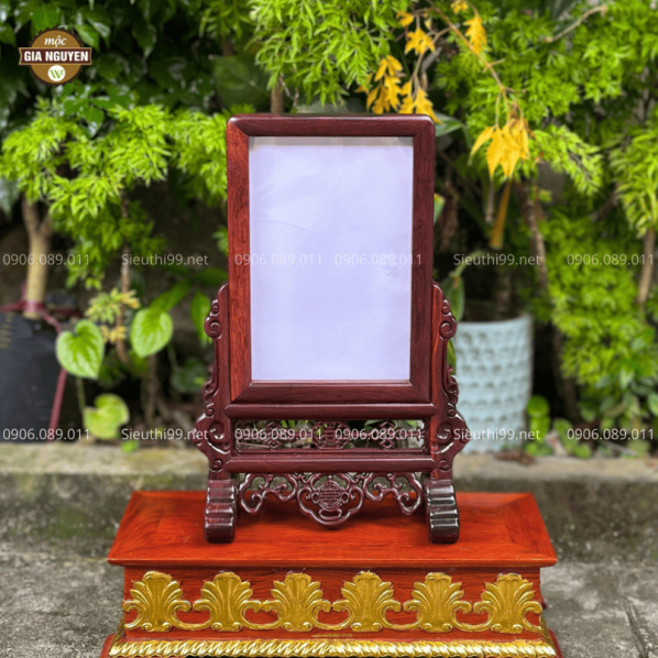 Khung Ảnh Thờ Chữ Thọ Gỗ Cẩm Ảnh 20x30 cm KC01