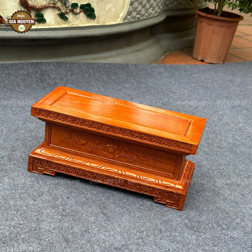 Đôn Chữ Nhật Gỗ Hương KL326 - Ảnh 3
