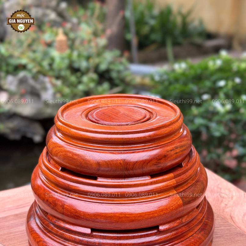 Kỷ Tròn Gỗ Hương Nhiều Kích Thước JP89 - Ảnh 2