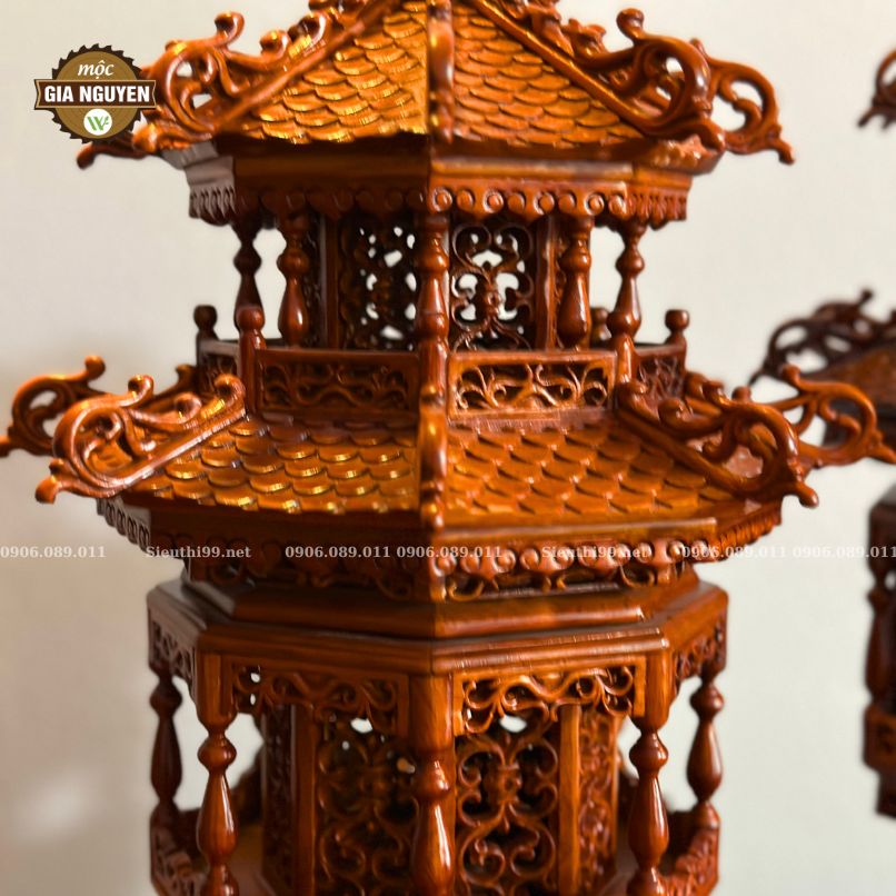 Đèn thờ gỗ hương 60cm DT69 - Ảnh 7