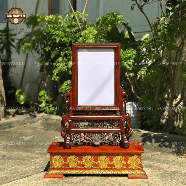 Khung Ảnh Thờ Gỗ Hương Màu Óc Chó MR59