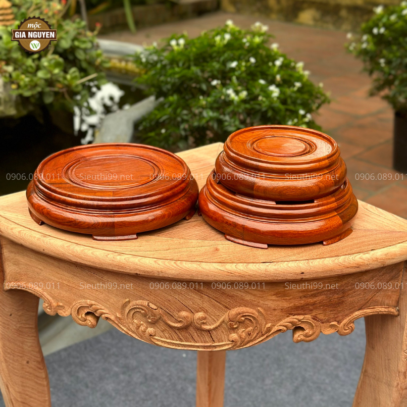 Kỷ Tròn Gỗ Hương Nhiều Kích Thước JP89 - Ảnh 11