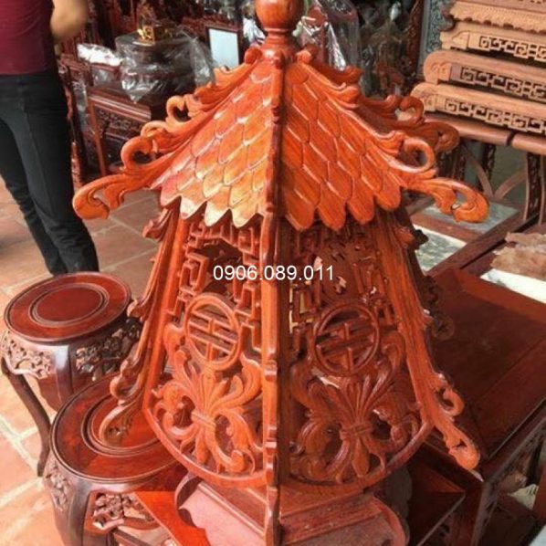 Đèn ngủ gỗ hương Đồng Kỵ cao cấp