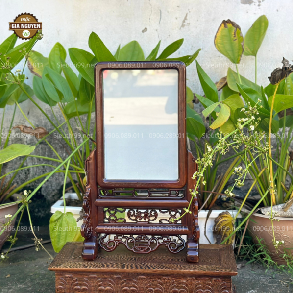 Khung Ảnh Thờ Gỗ Hương Màu Óc Chó