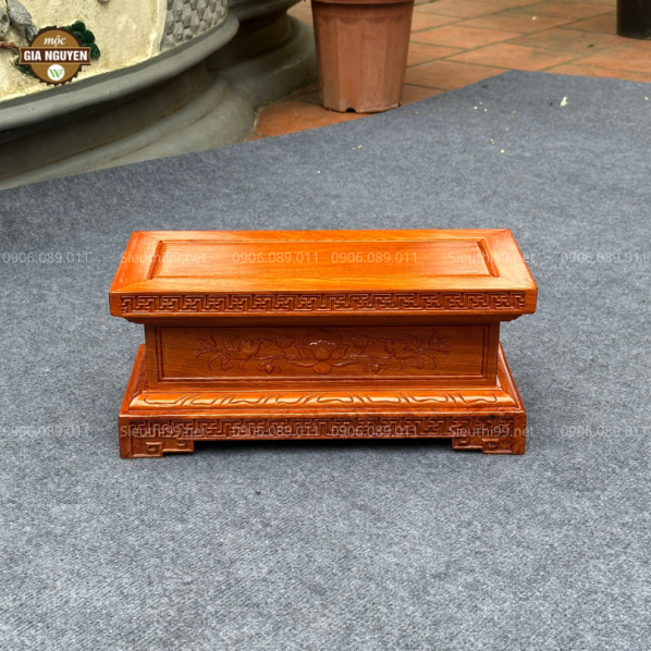 Đôn Chữ Nhật Gỗ Hương KL326