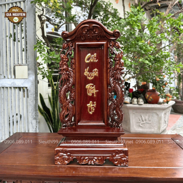 Bài Vị Cửu Huyền Thất Tổ Gỗ Hương Cao 48 cm BH11