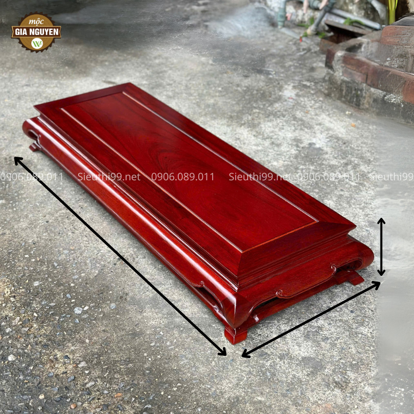 Bàn Chữ Nhật Gỗ Hương BC01 - Ảnh 2