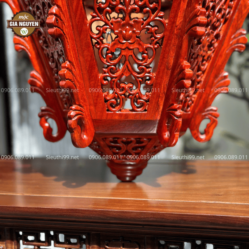 Đèn Lồng Gỗ Hương Hình Quả Dành DLG23 - Ảnh 8