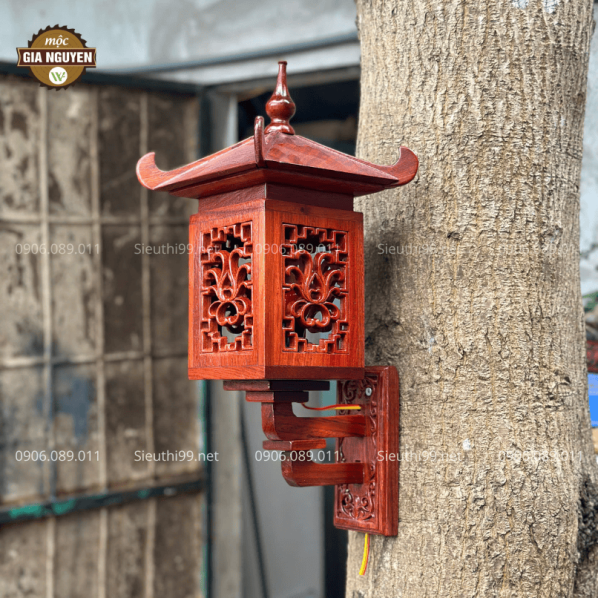 Đèn Ốp Tường Nhà Gỗ, Nhà Cổ Gỗ Hương Ta ĐO12