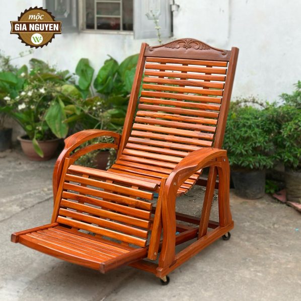 Ghế lười- Ghế thư giãn gỗ lim cao cấp