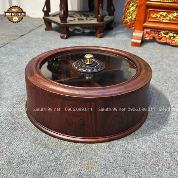 Hộp Đựng Bánh Kẹo Gỗ Cẩm HD02