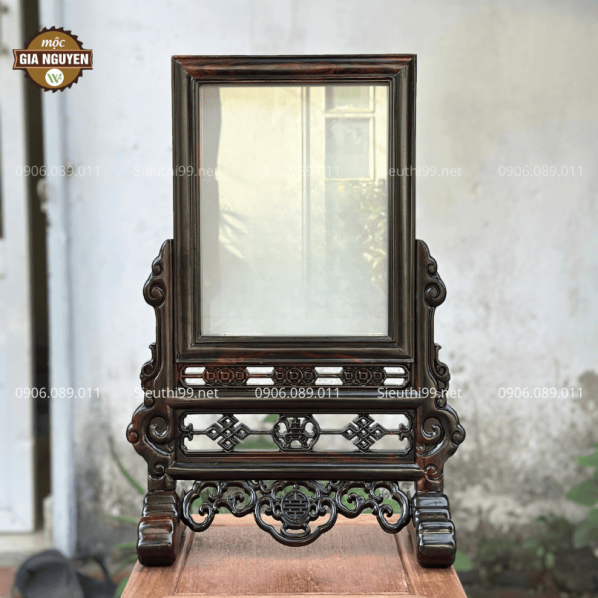 Khung Ảnh Thờ Gỗ Trắc Chữ Thọ 20x30 cm AK01