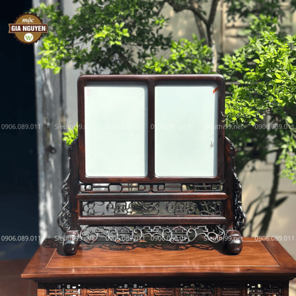 Khung Ảnh Thờ Đôi Gỗ Trắc Ảnh 20x30 cm KAT44