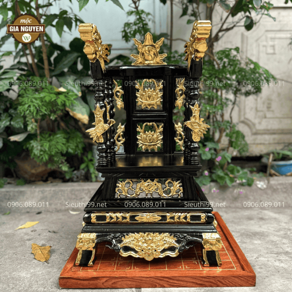 Ngai Thờ Gỗ Hương Cỡ Nhỏ Cao 68 cm NT01