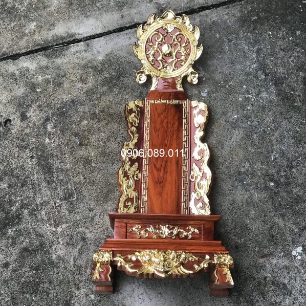Bài vị Cửu Huyền Thất Tổ gỗ hương dát vàng
