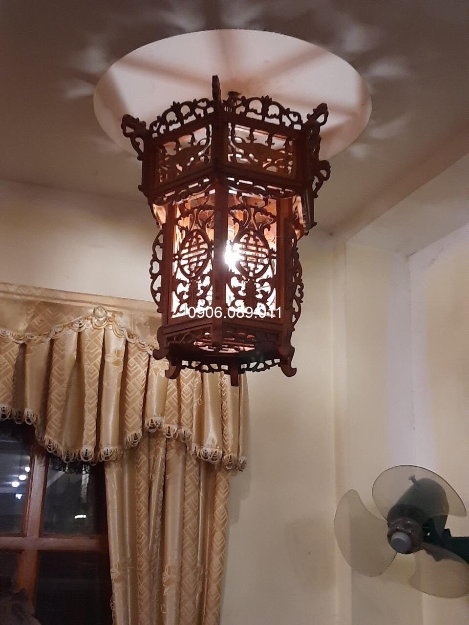 Đèn lồng gỗ Đồng kỵ hàng mộc ĐLG-M - Ảnh 4