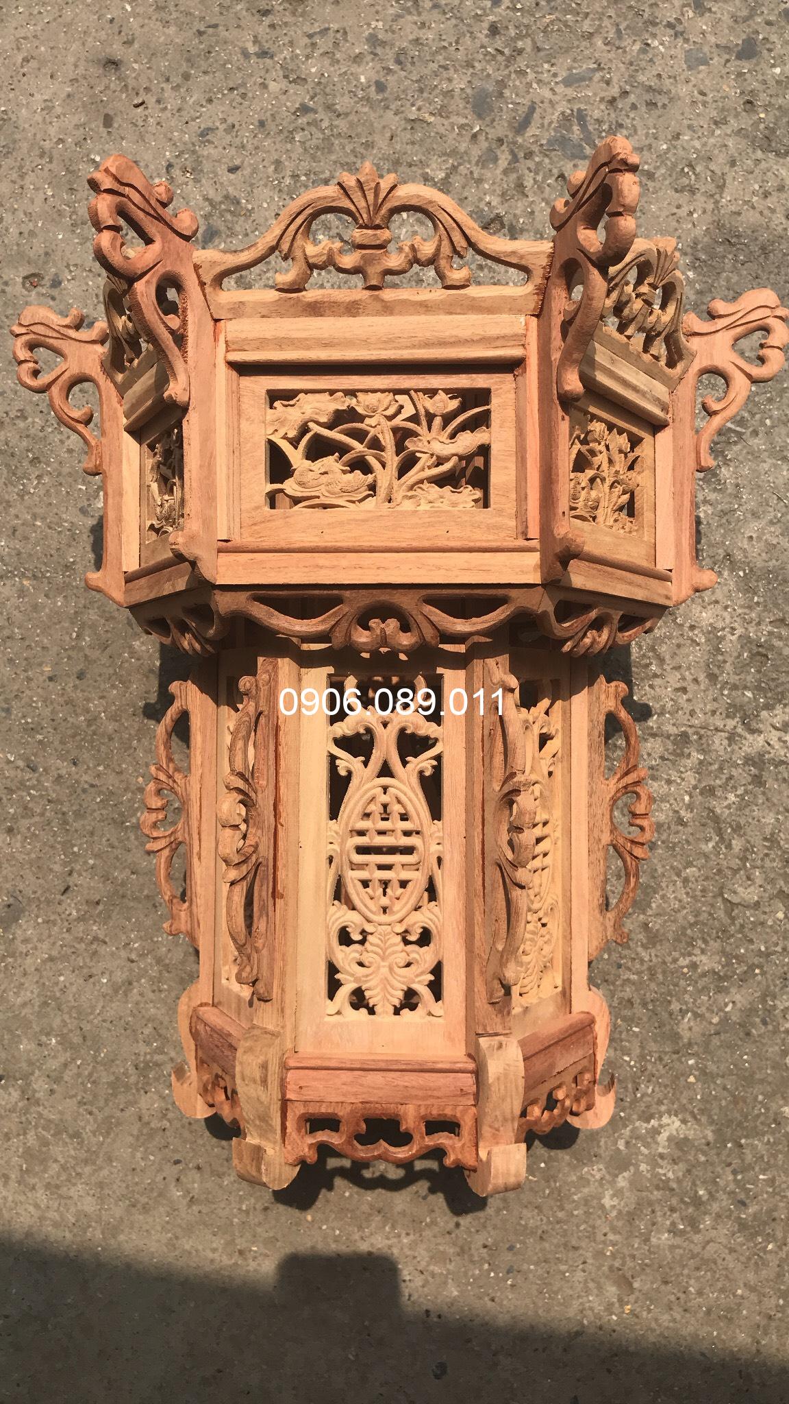 Đèn lồng gỗ Đồng kỵ hàng mộc ĐLG-M - Ảnh 11