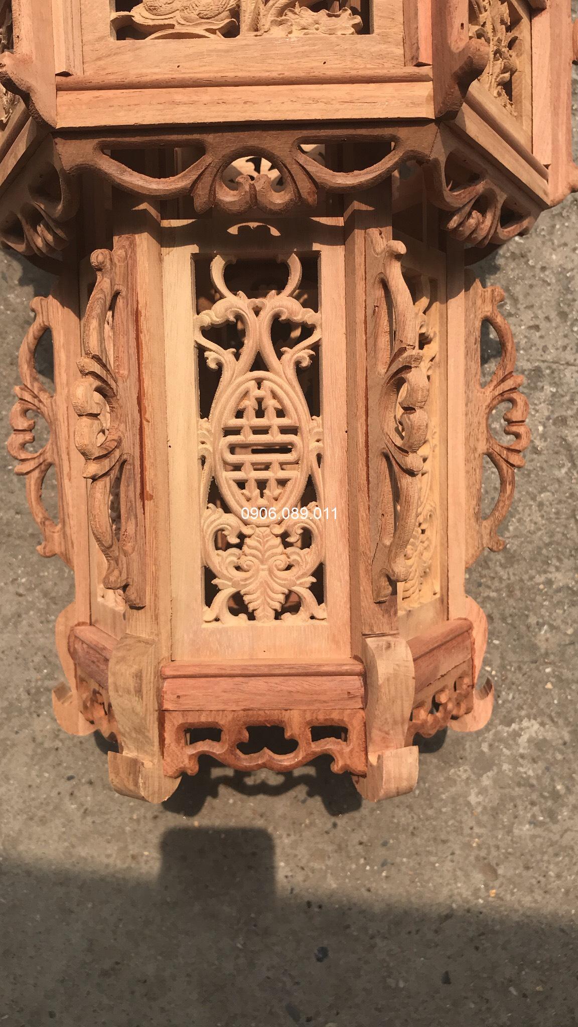 Đèn lồng gỗ Đồng kỵ hàng mộc ĐLG-M - Ảnh 7