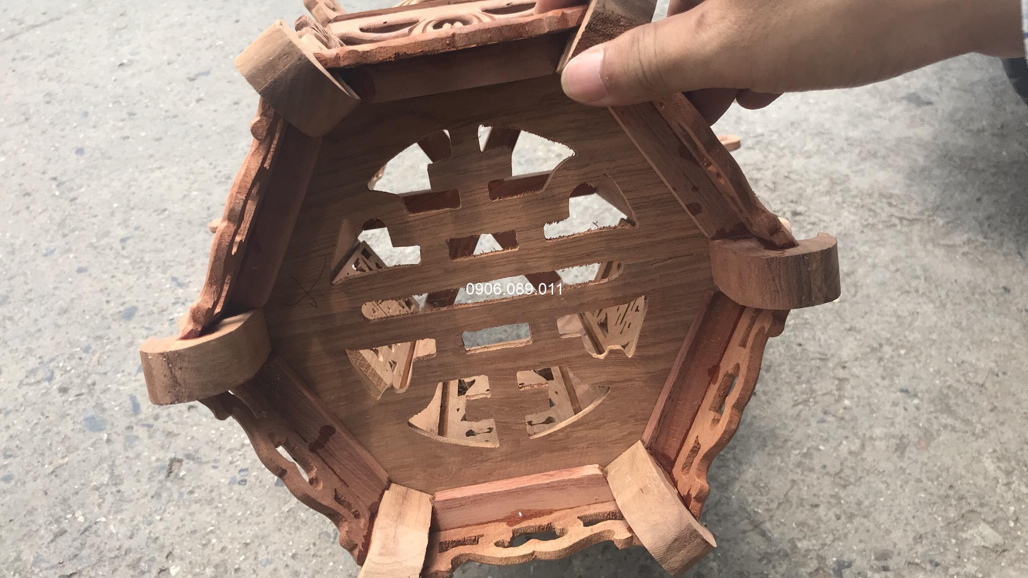 Đèn lồng gỗ Đồng kỵ hàng mộc ĐLG-M - Ảnh 9