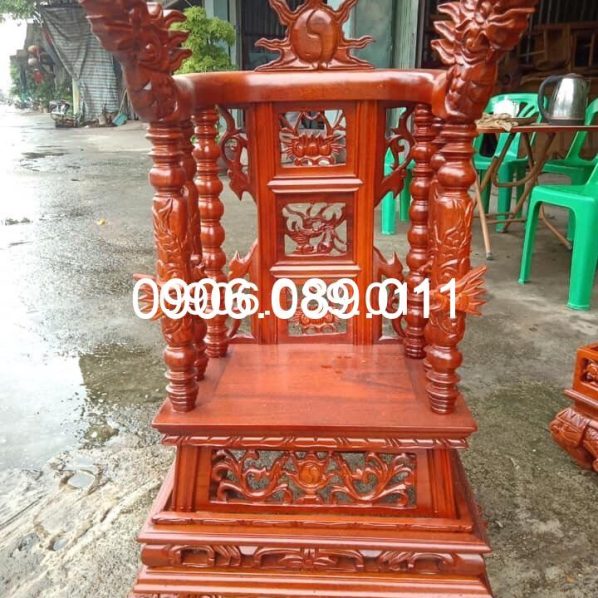 Ngai Thờ gia tiên Đồng Kỵ gỗ gụ GG02