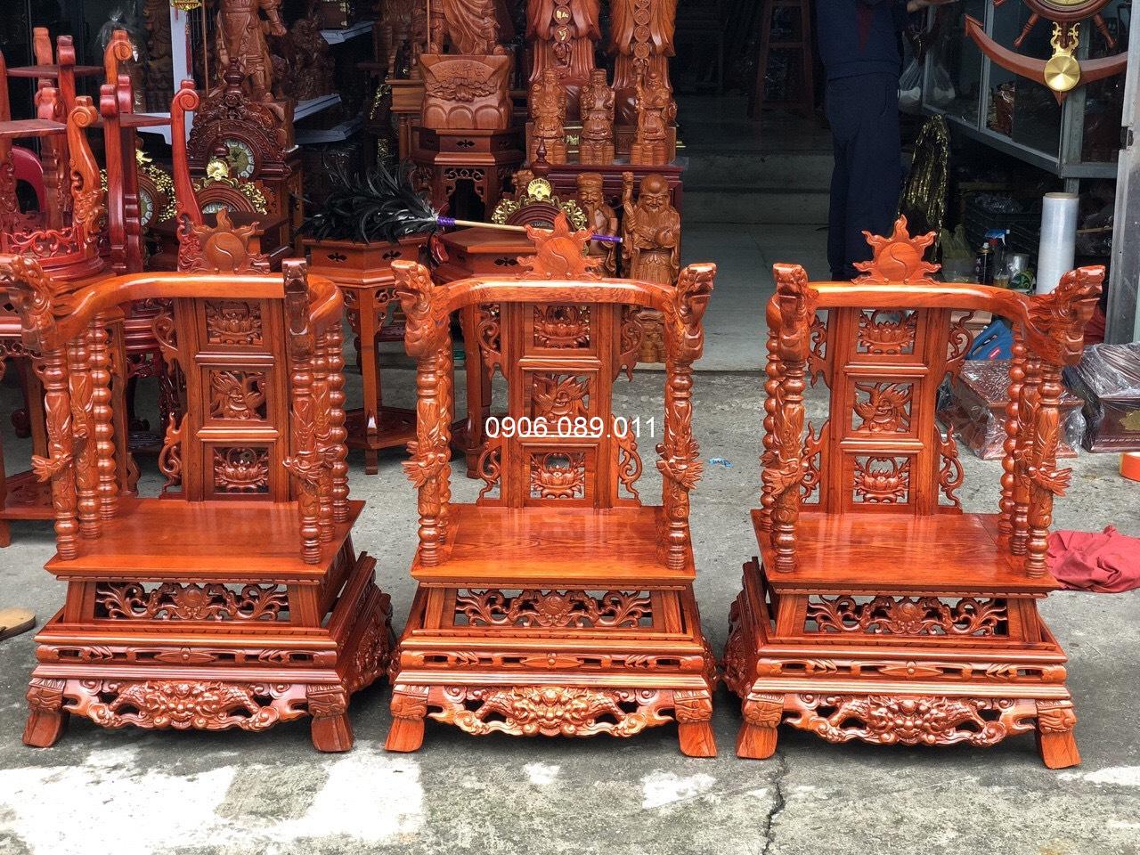 Ngai thờ gỗ hương Đồng Kỵ gỗ GH01 - Ảnh 6