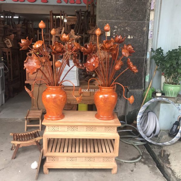 Bình Hoa Sen 17 Cành Bình To 2