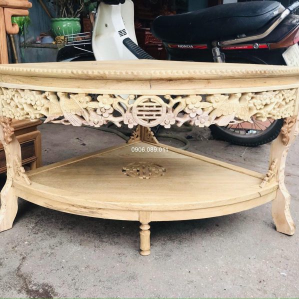 Đôn góc 2 tầng trạm hoa mai