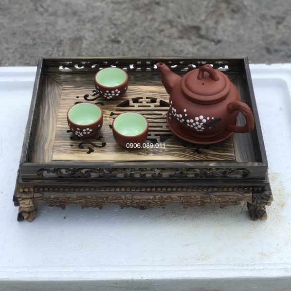 Khay Trà Gỗ Mun RT01