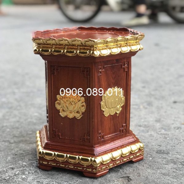 Đôn kê tượng lục giác trạm sen 30 x 30 x 30