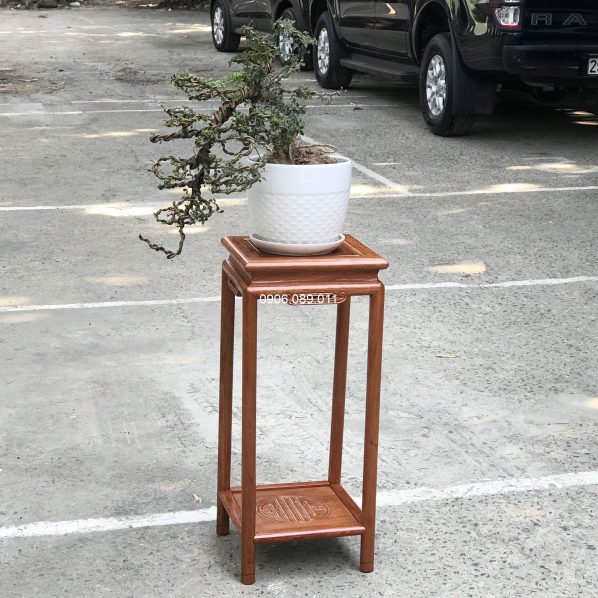 Đôn vuông chân tròn gỗ hương Đồng kỵ