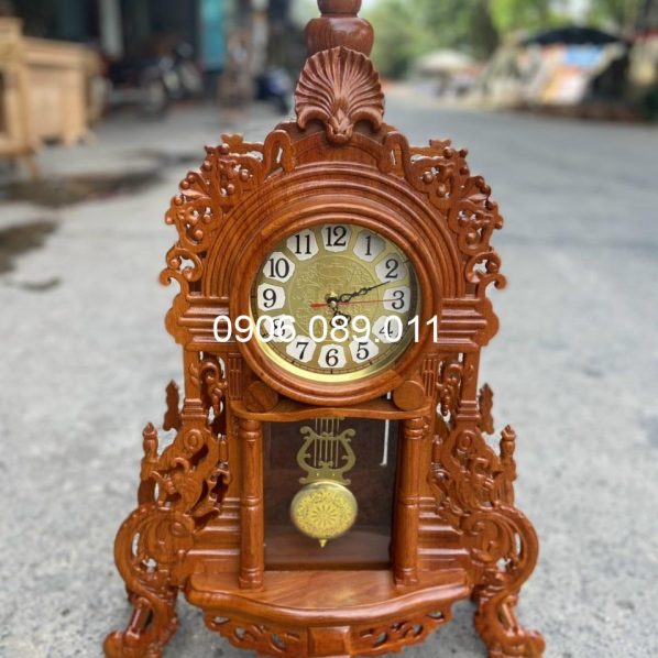 Đồng Hồ Để Bàn Gỗ Hương MP93