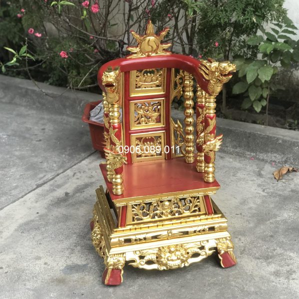 Ngai Thờ Sơn Son Thếp Vàng Gỗ Gụ, Gỗ Hương