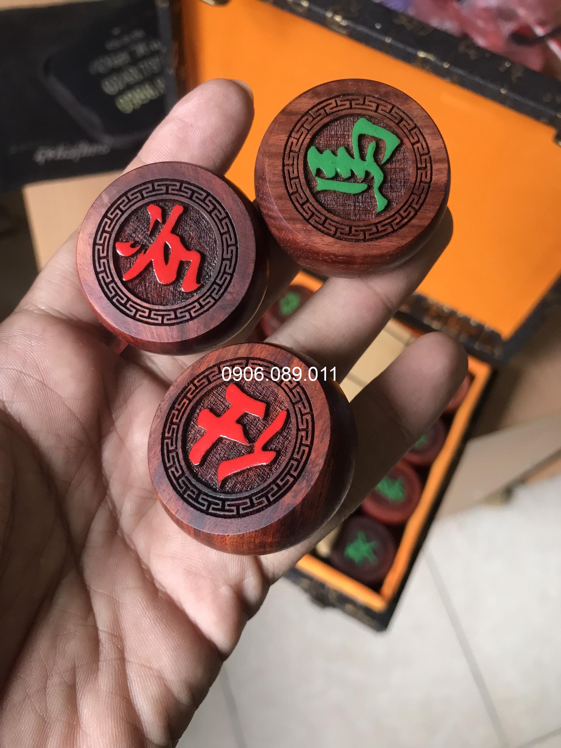 Bộ Quân Cờ gỗ mun Đồng Kỵ cao cấp 4.8cm - Ảnh 11