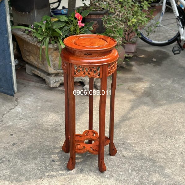 Đôn gỗ tròn, Đôn phượng gỗ hương Đồng Kỵ đẹp 60