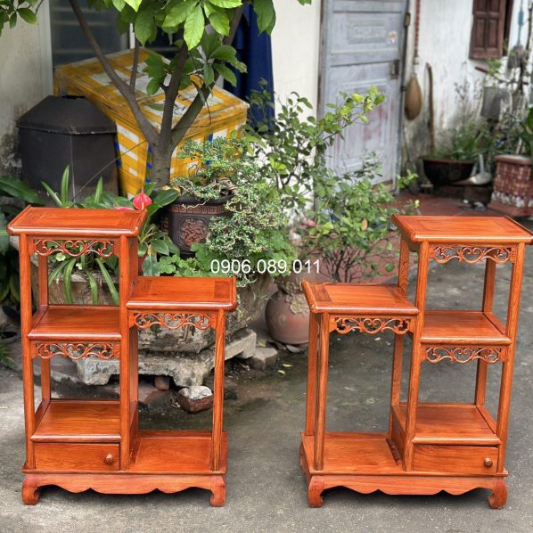 Nhị sơn thùng gỗ hương cao 80