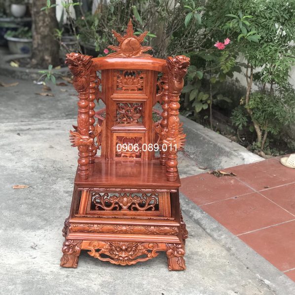 Ngai thờ gỗ hương Đồng Kỵ gỗ GH01