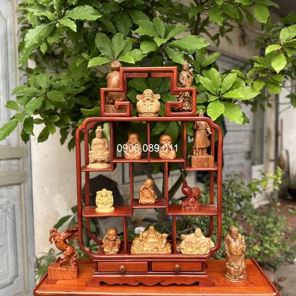 Kệ bày đồ gỗ hương Đồng Kỵ cao cấp