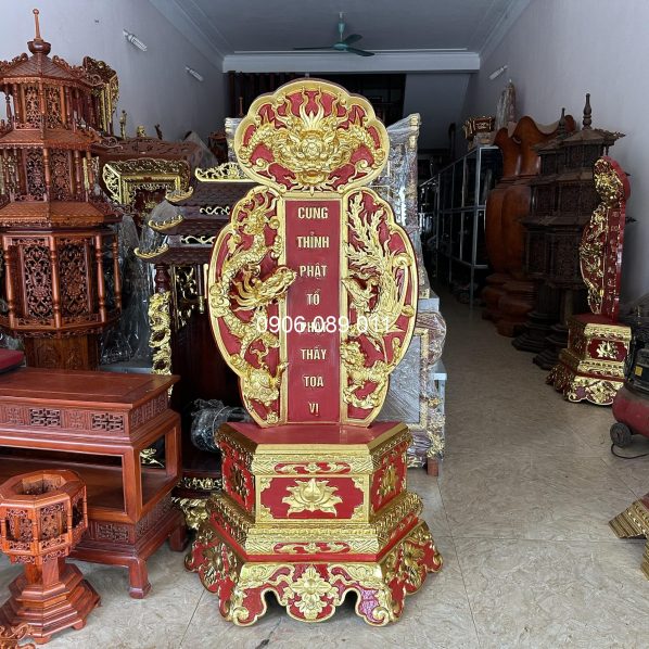 Bài vị Hổ Phù gỗ hương Đồng Kỵ đẹp cao 1m52