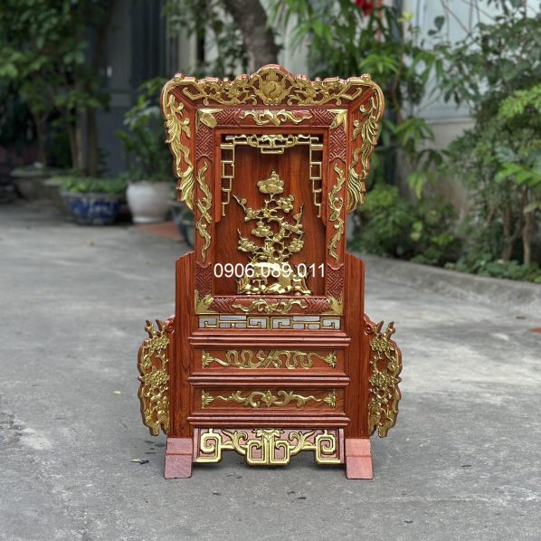 Giá gương gỗ hương dát vàng cao cấp