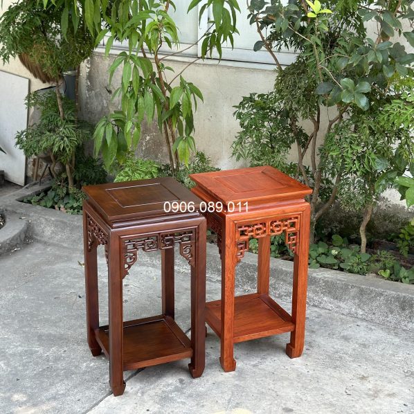 Đôn vuông, đôn vuông gỗ hương, đôn gỗ, đôn gỗ đẹp