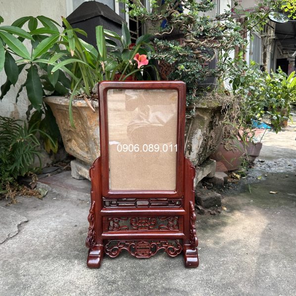 Khung ảnh thờ đơn giản gỗ hương cao cấp 20x30cm