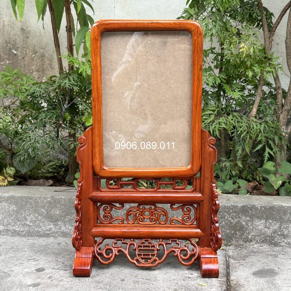 Khung ảnh thờ đơn giản gỗ hương 20x30cm