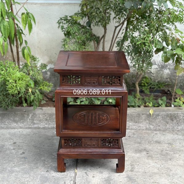 Đôn đèn màu gỗ óc chó MS70