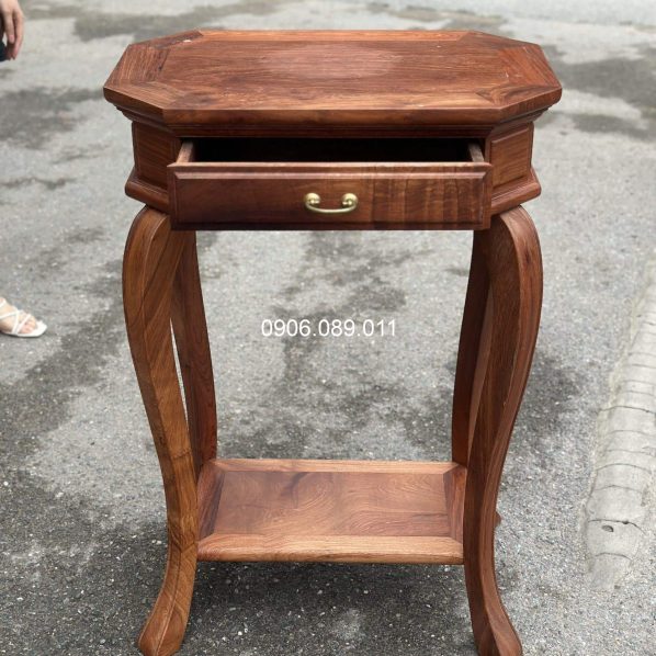 Đôn gỗ ngăn kéo gỗ hương Đồng Kỵ cao cấp 90cm