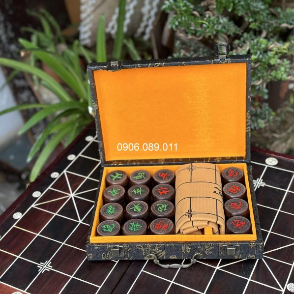 Bộ cờ tướng gỗ mun Đồng Kỵ cao cấp ( kèm cả bộ )